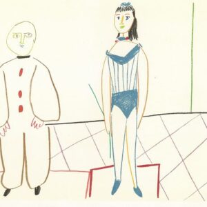Picasso - Clown et acrobat, La Comédie Humaine.